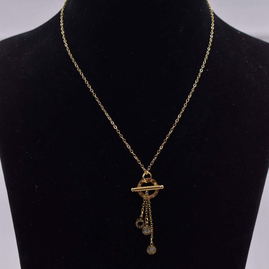 Roman numeral necklace pendant