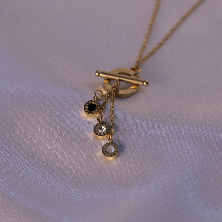 Roman numeral necklace pendant