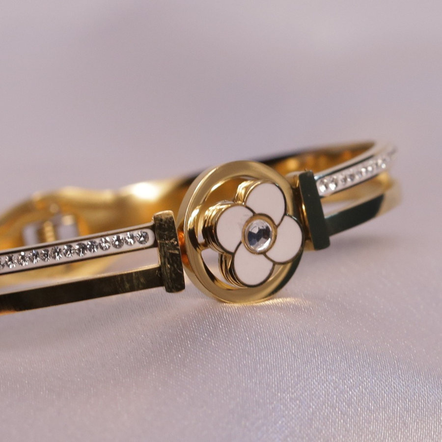 Golden Blossom Charm Bracelet