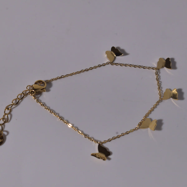 Butterfly Charm Bracelet with Fluttering Elegance