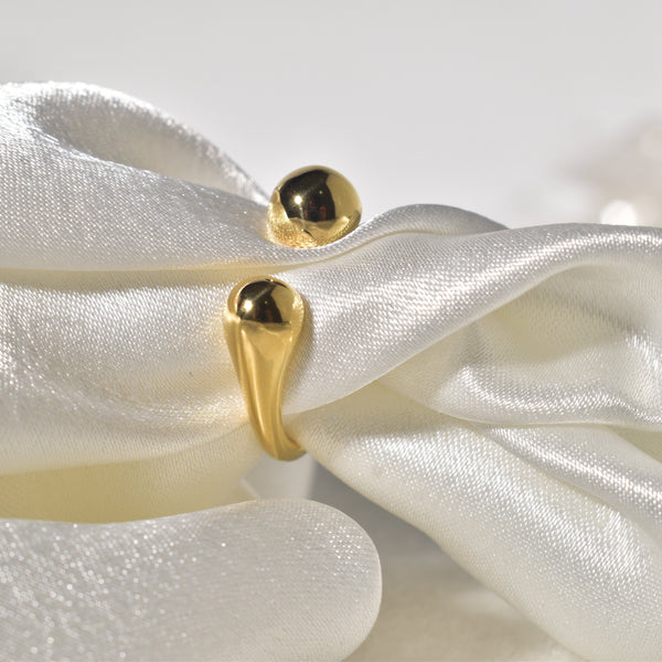The Simple Open Ring with an Orb: Effortless Style