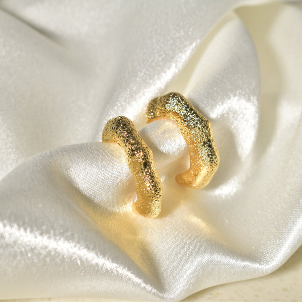 Textured Celestial Hoops