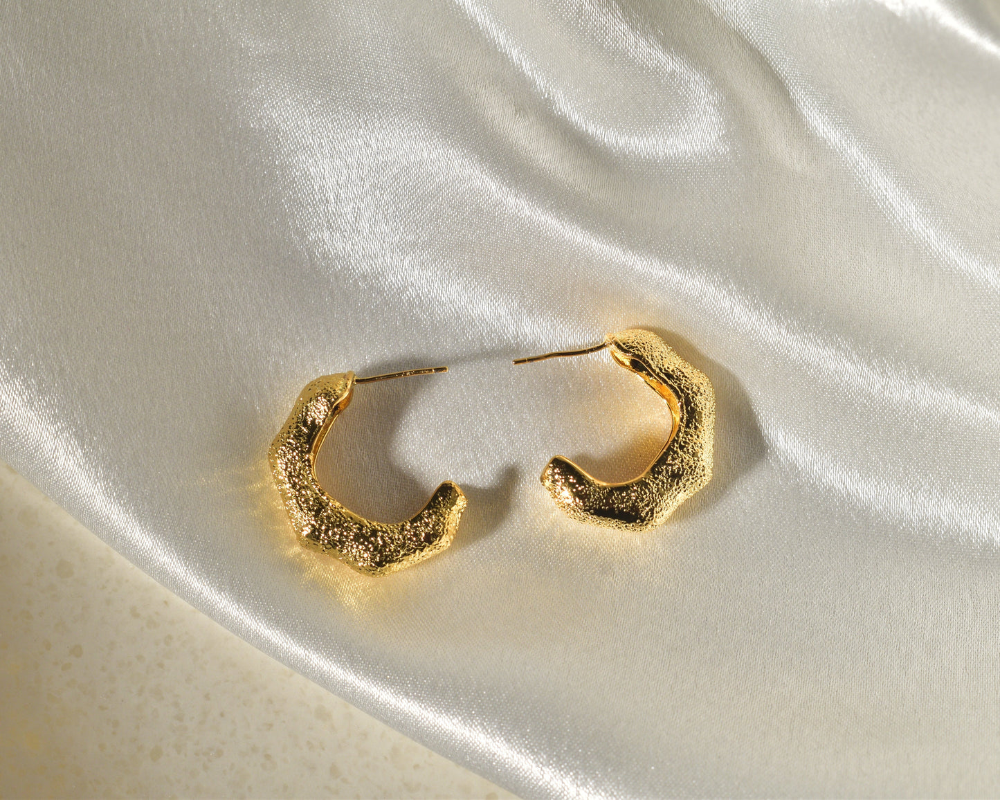 Textured Celestial Hoops