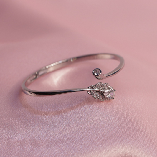 The Silver Feather Bracelet