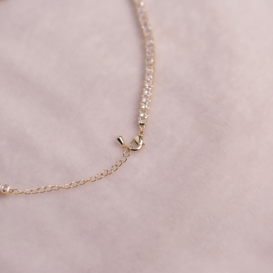 Classic Diamond Tennis Necklace