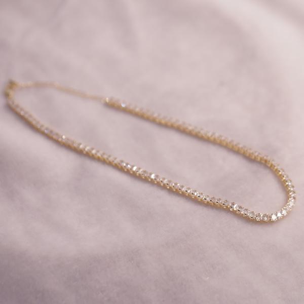 Classic Diamond Tennis Necklace