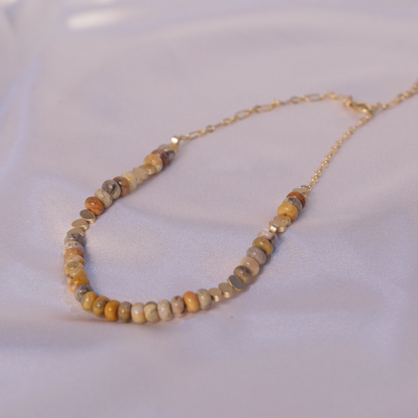 Necklace with Beaded Earthy Tones
