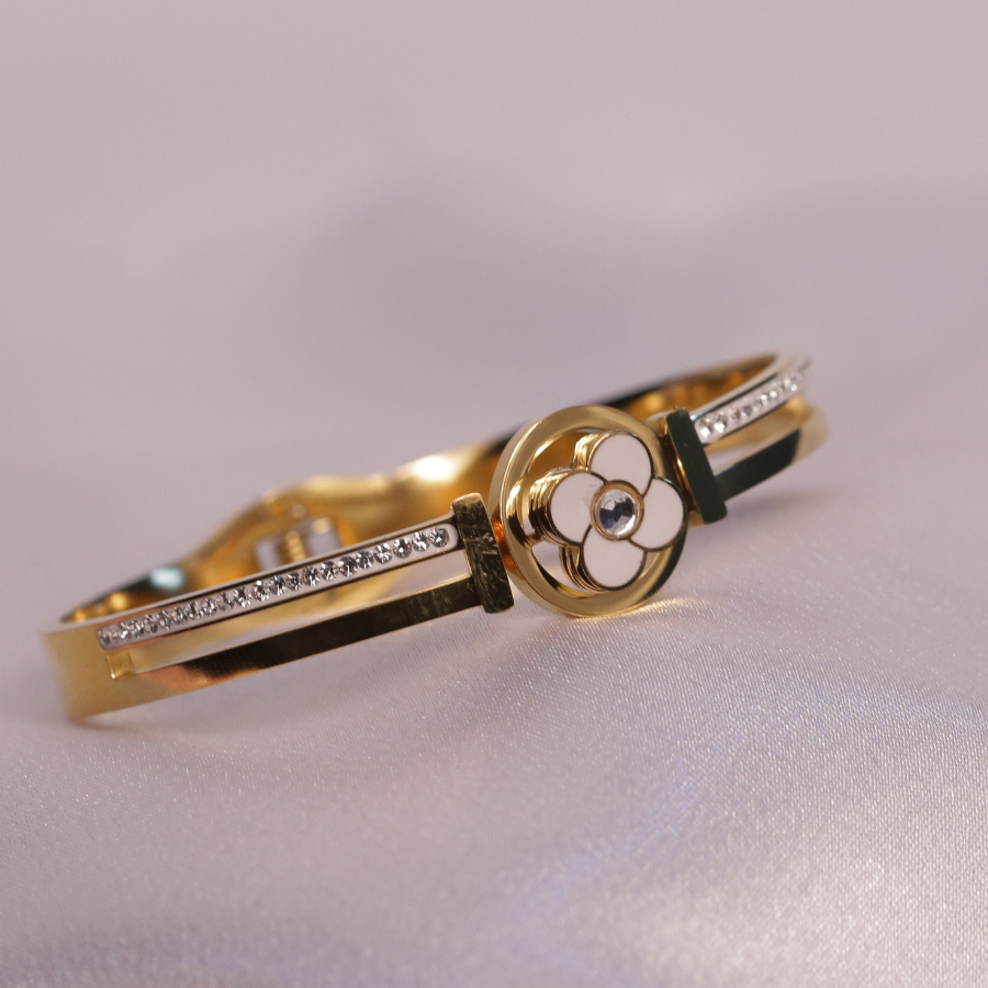 Golden Blossom Charm Bracelet