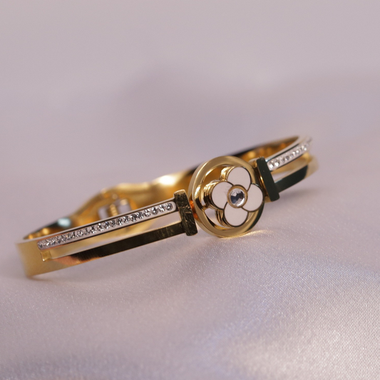 Golden Blossom Charm Bracelet