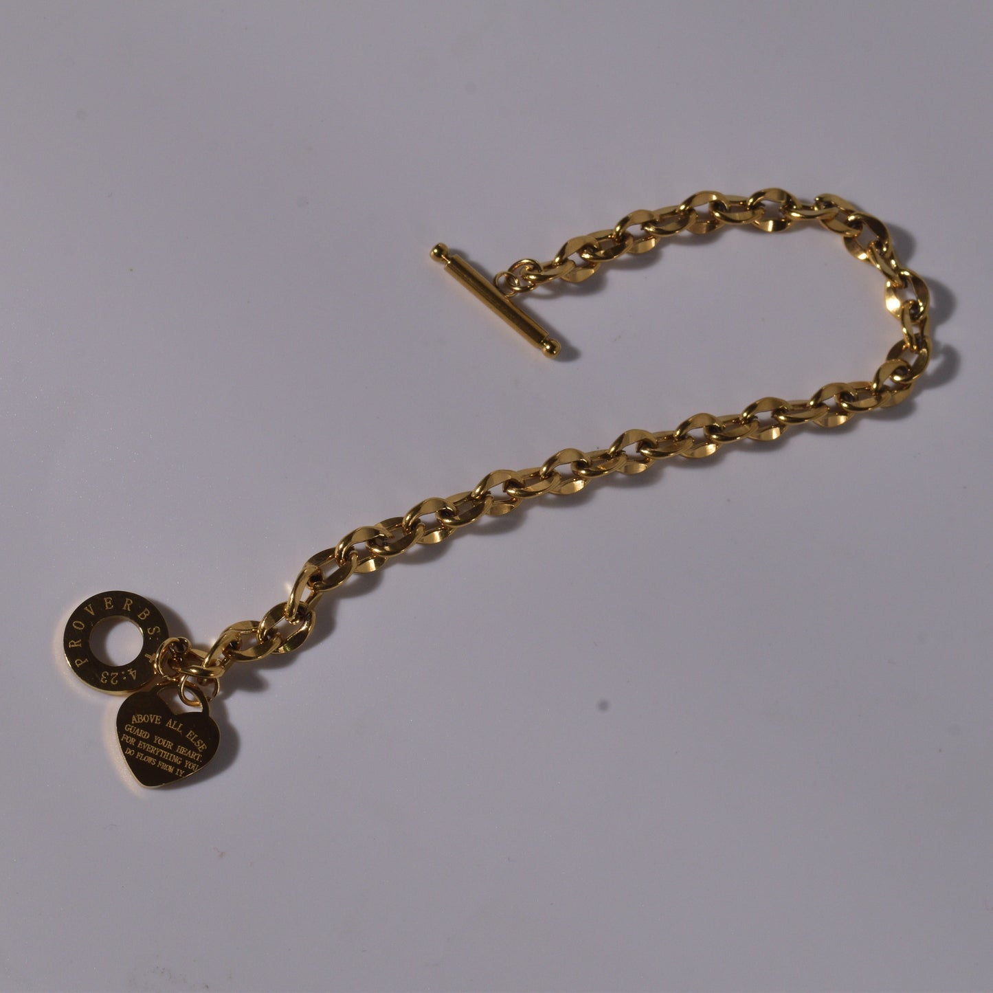 Timeless Charm: Heart Bracelet with Engraving