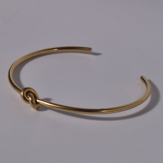 Minimalist Knot Cuff Bracelet