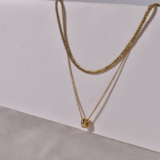 Minimalist Gold Layered Necklace