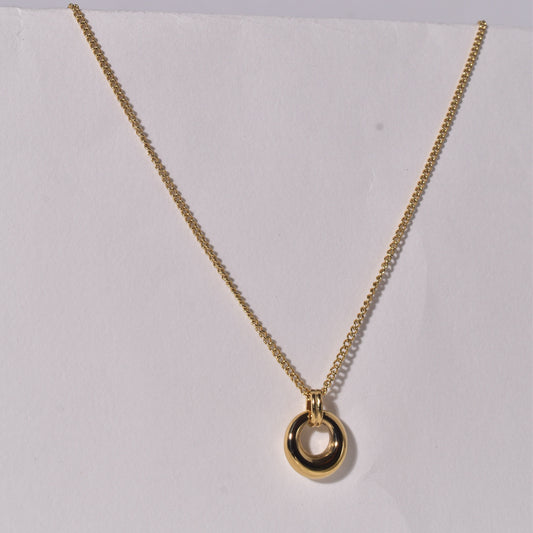 Minimalist Pendant Necklace with Three Rings