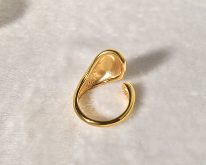 The Stylish and Contemporary Bold Curve Open Ring