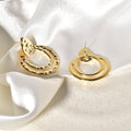 Hammered Gold Hoop Earrings – Bold & Unique