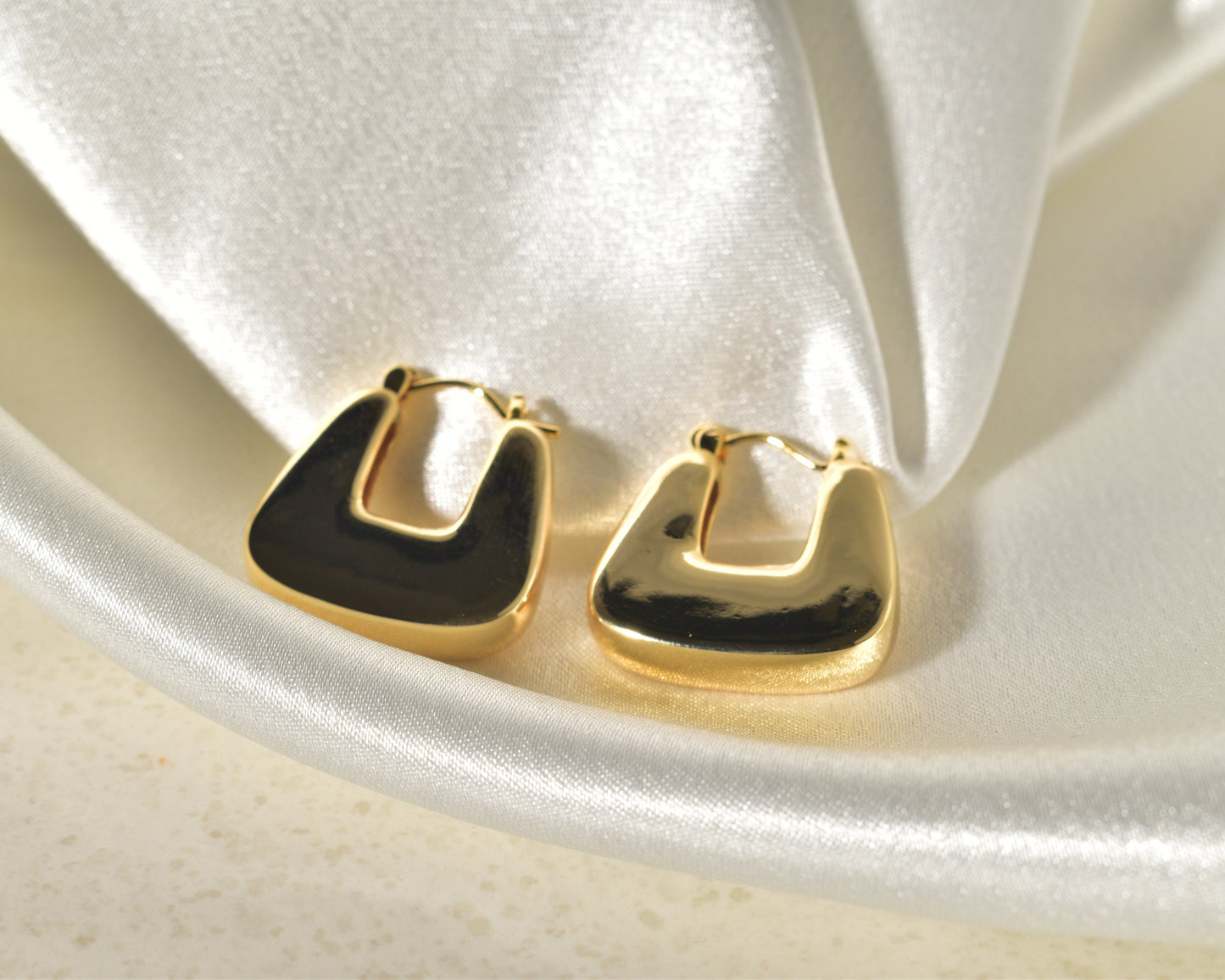 Chic and Classic Chunky Hoop Earrings