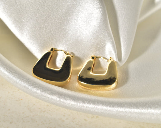 Chic and Classic Chunky Hoop Earrings