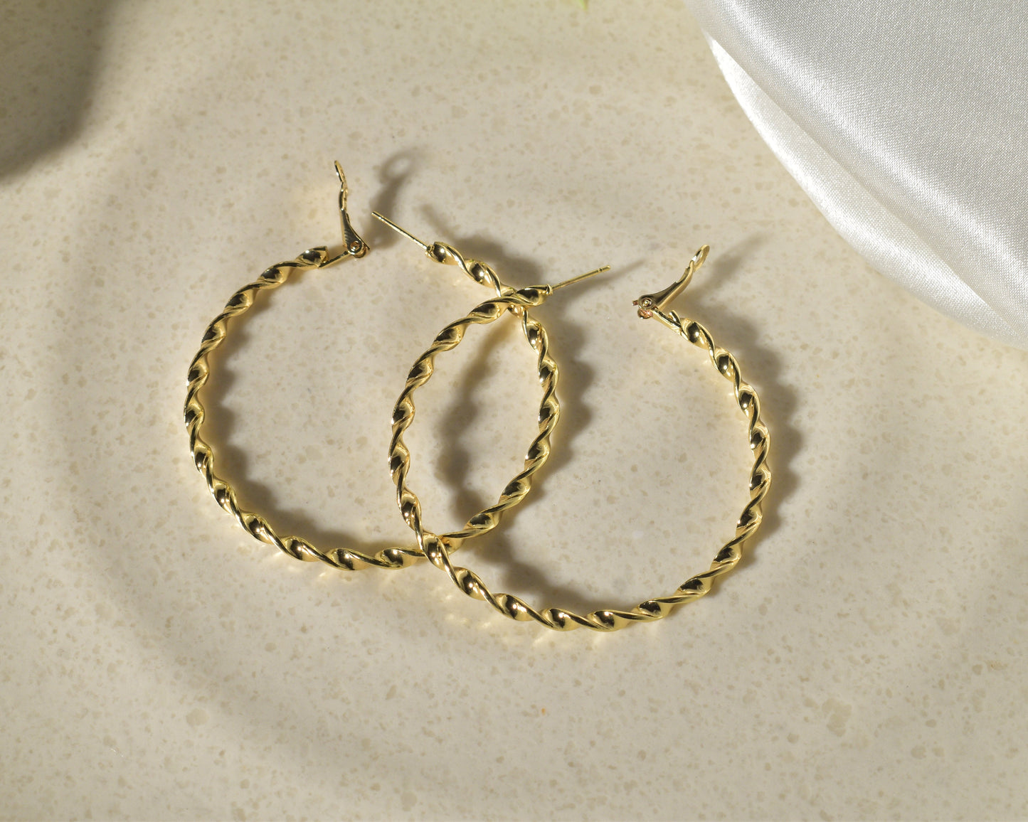 Traditional Twisted Hoop Earrings: Chic & Timeless