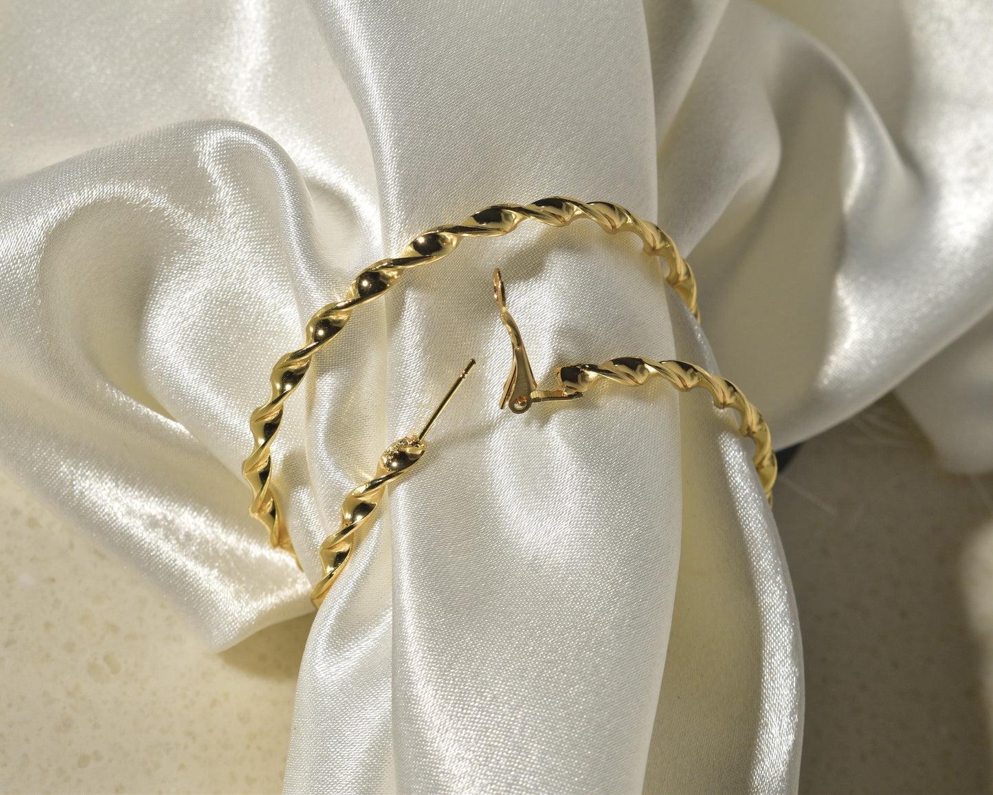 Traditional Twisted Hoop Earrings: Chic & Timeless
