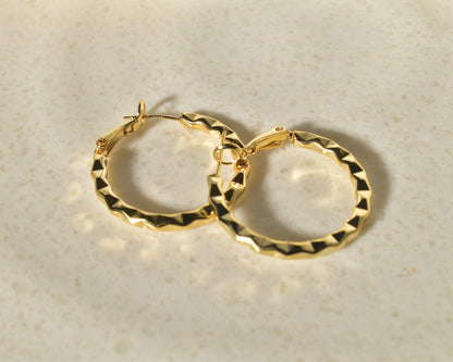 Traditional Twisted Hoop Earrings: Chic & Timeless