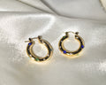 Aurora Luxe Hoops with Gemstones