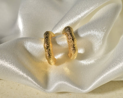 Textured Celestial Hoops