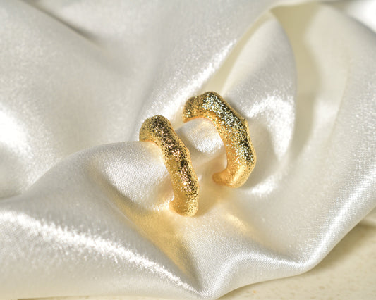 Textured Celestial Hoops